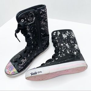 Skechers Twinkle Toes Shuffles Bizzy Bunch US 2.5